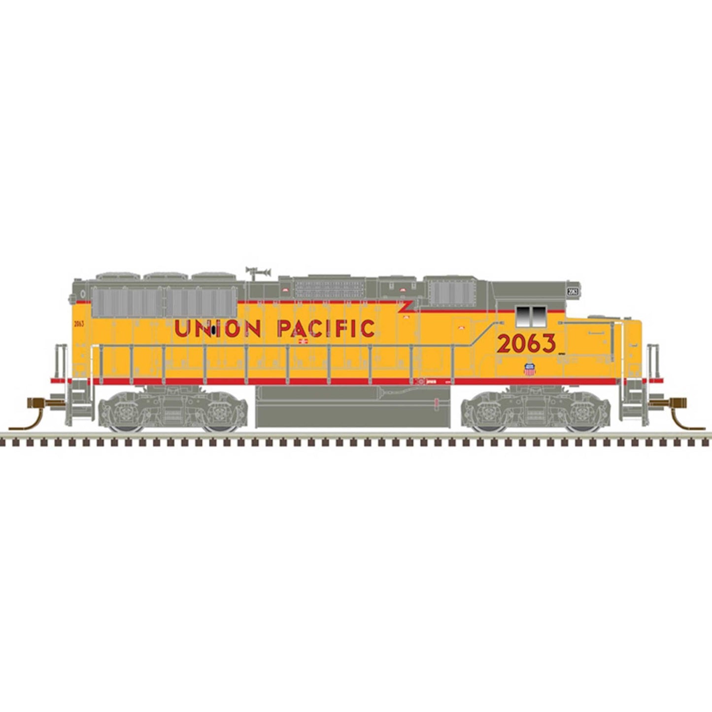 Union Pacific 2063 (Yellow Red Gray) (ATL40004923)