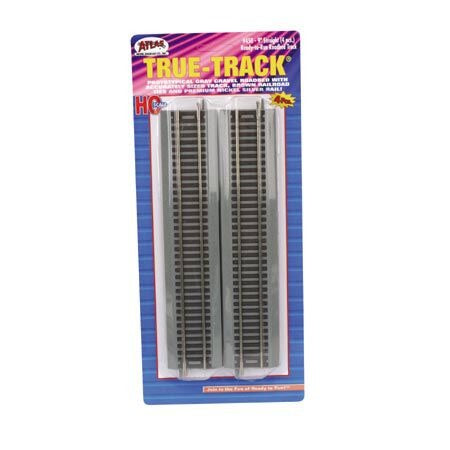 HO True-Track 9 Inch Straight Track (4 Pieces) (ATL450)