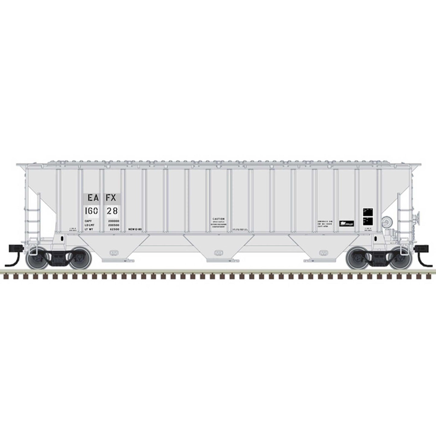 N Thrall 4750 Covered Hopper EAFX #16028 (ATL50005930)