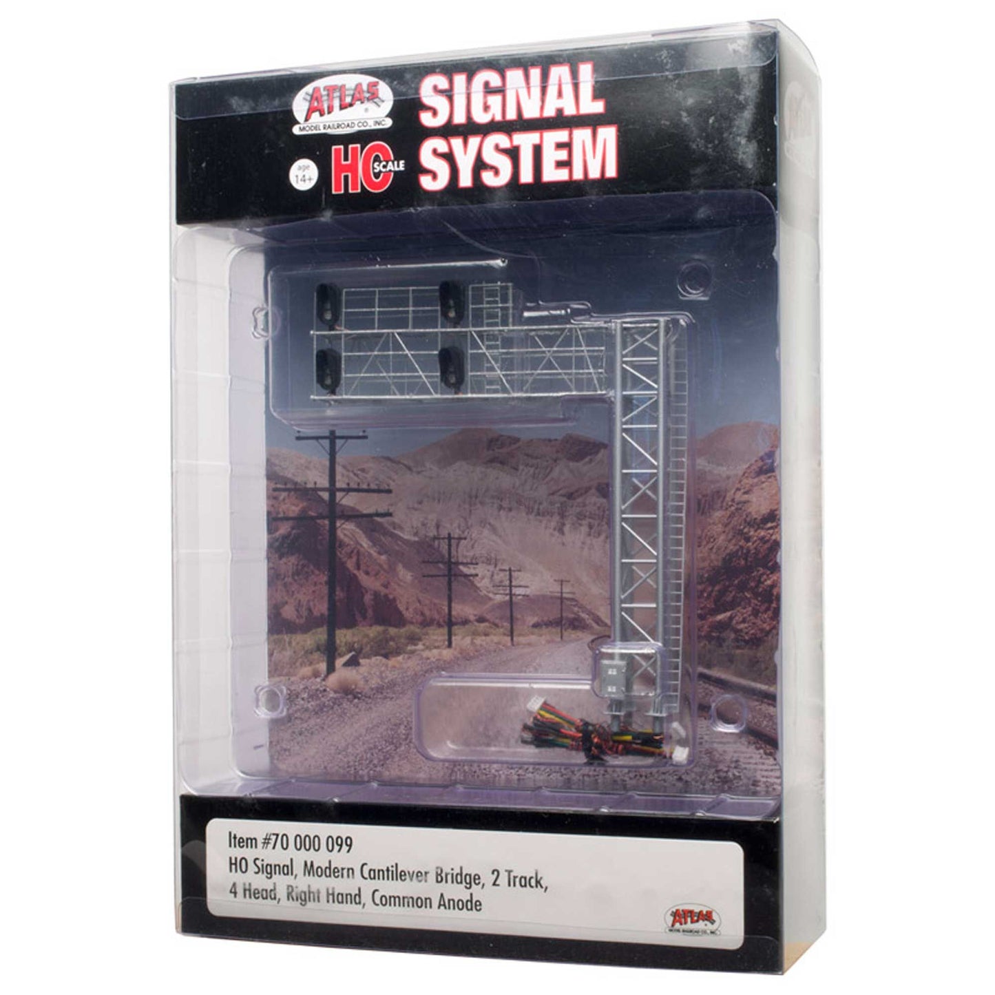 HO Signal Modern Cantilever Bridge 2 Track 4 Head (ATL70000099)