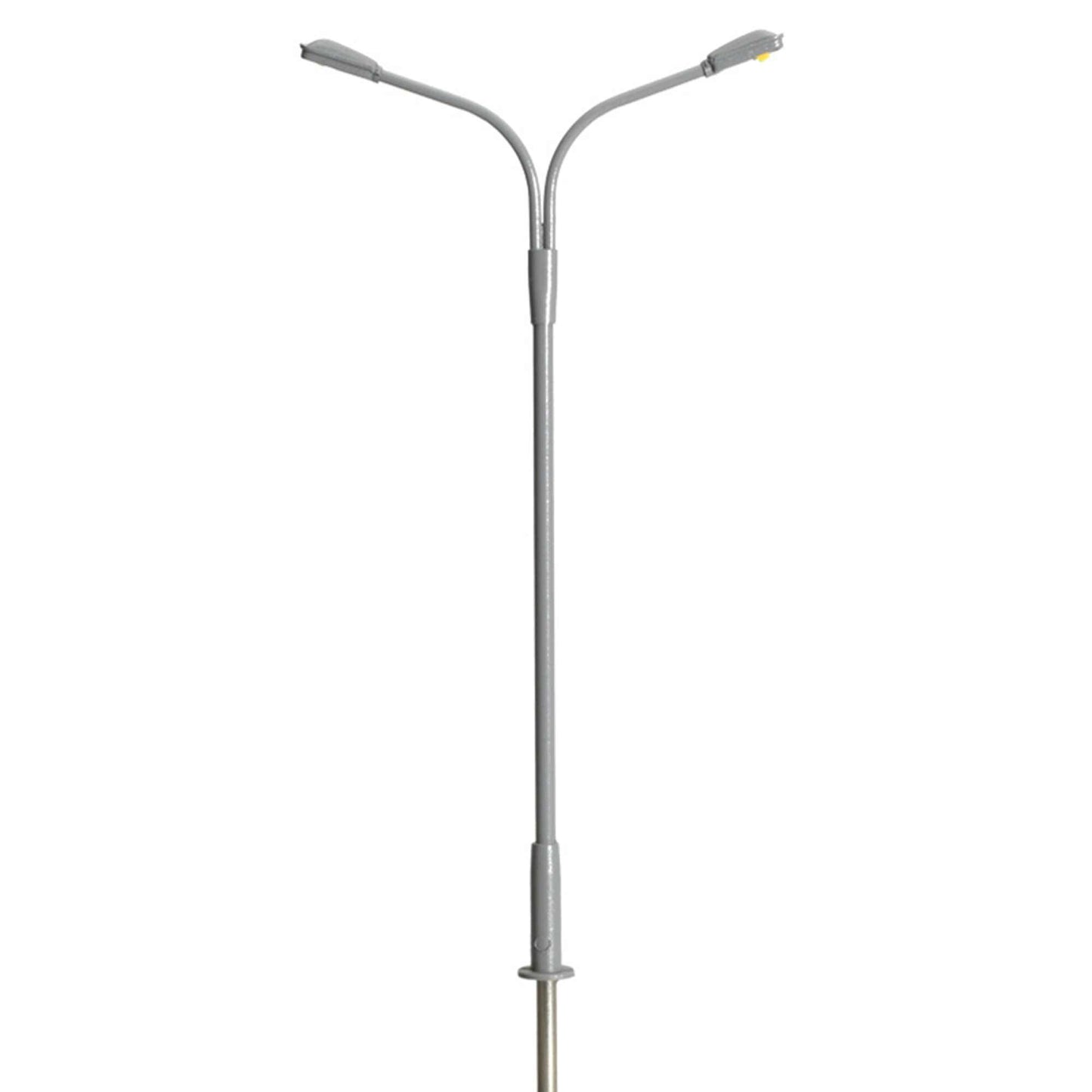 N Double Arm Streetlight Gray Warm LED (3) Set (ATL70000151)
