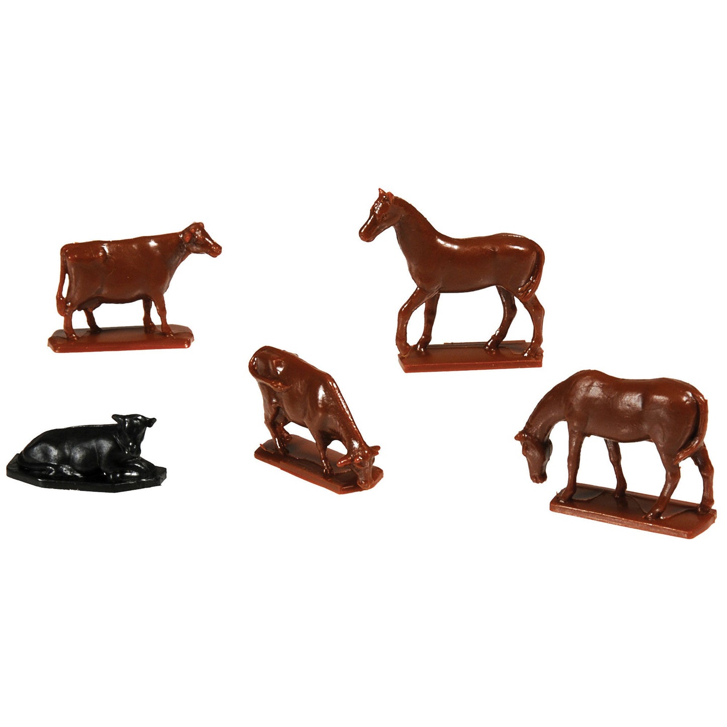 HO Scale Cows and Horses Set of 12 Figures (ATL778)