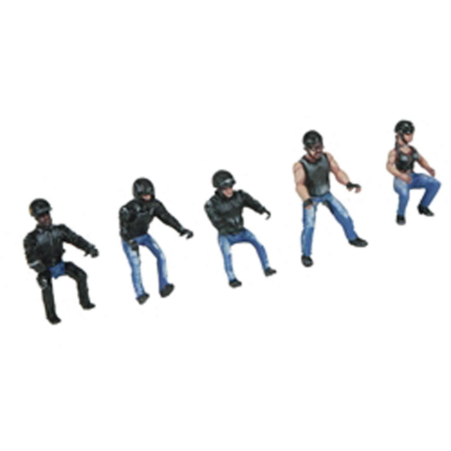 O Scale Motorcycle Figure Set (5) (ATO66919)