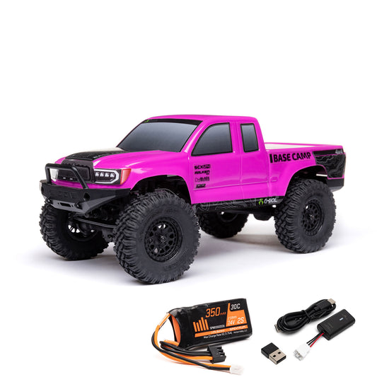 1/24 SCX24 Base Camp Ready to Run with Battery and Charger (Pink) (AXI-1219T3)_1