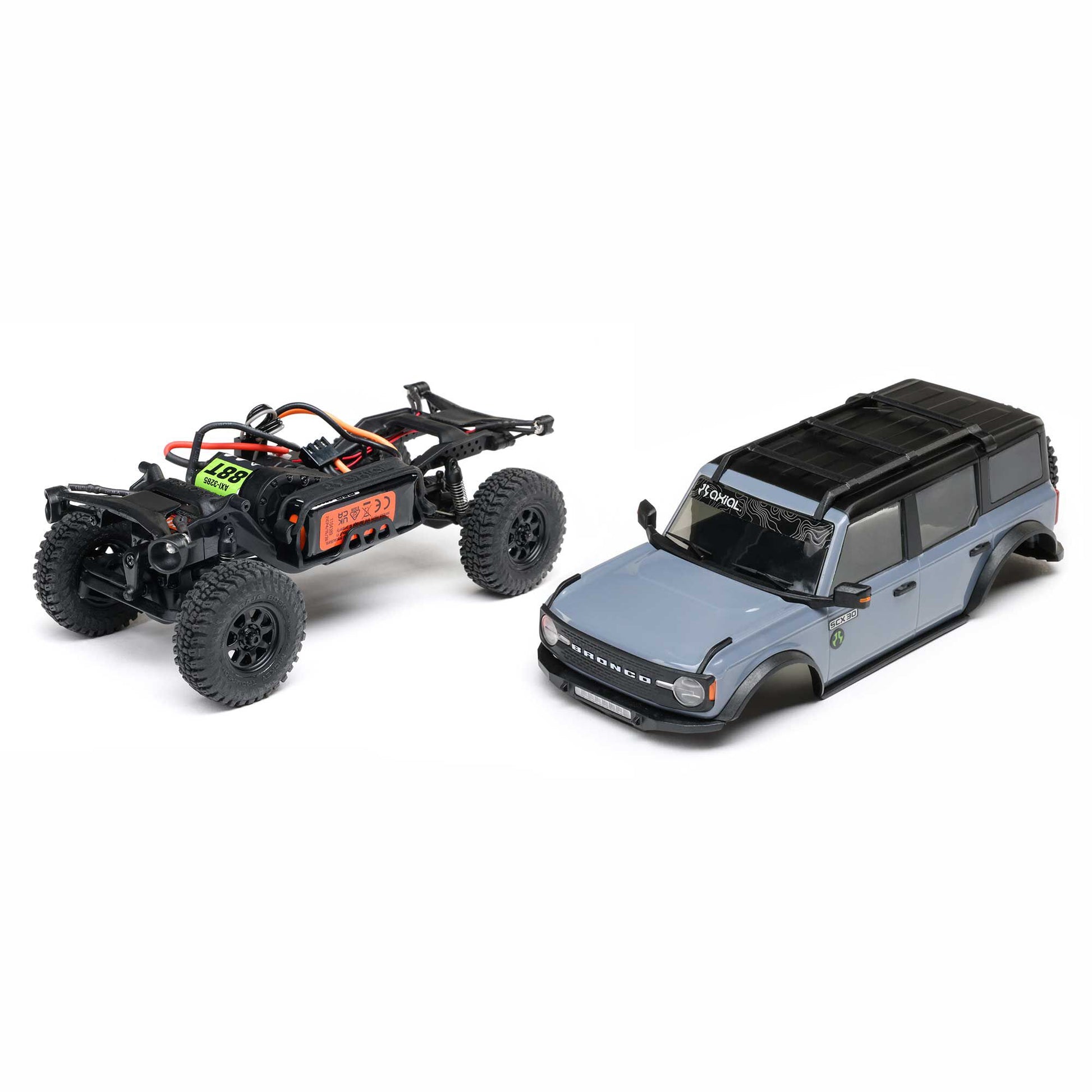 1/30 SCX30 Ford Bronco Ready to Run with Battery and Charger (Gray) (AXI-2048T2)_14