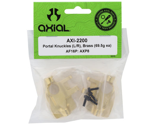 Portal Knuckles (L/R), Brass (69.5g ea), AF16P: AXP8 Gilamon (AXI-2200)