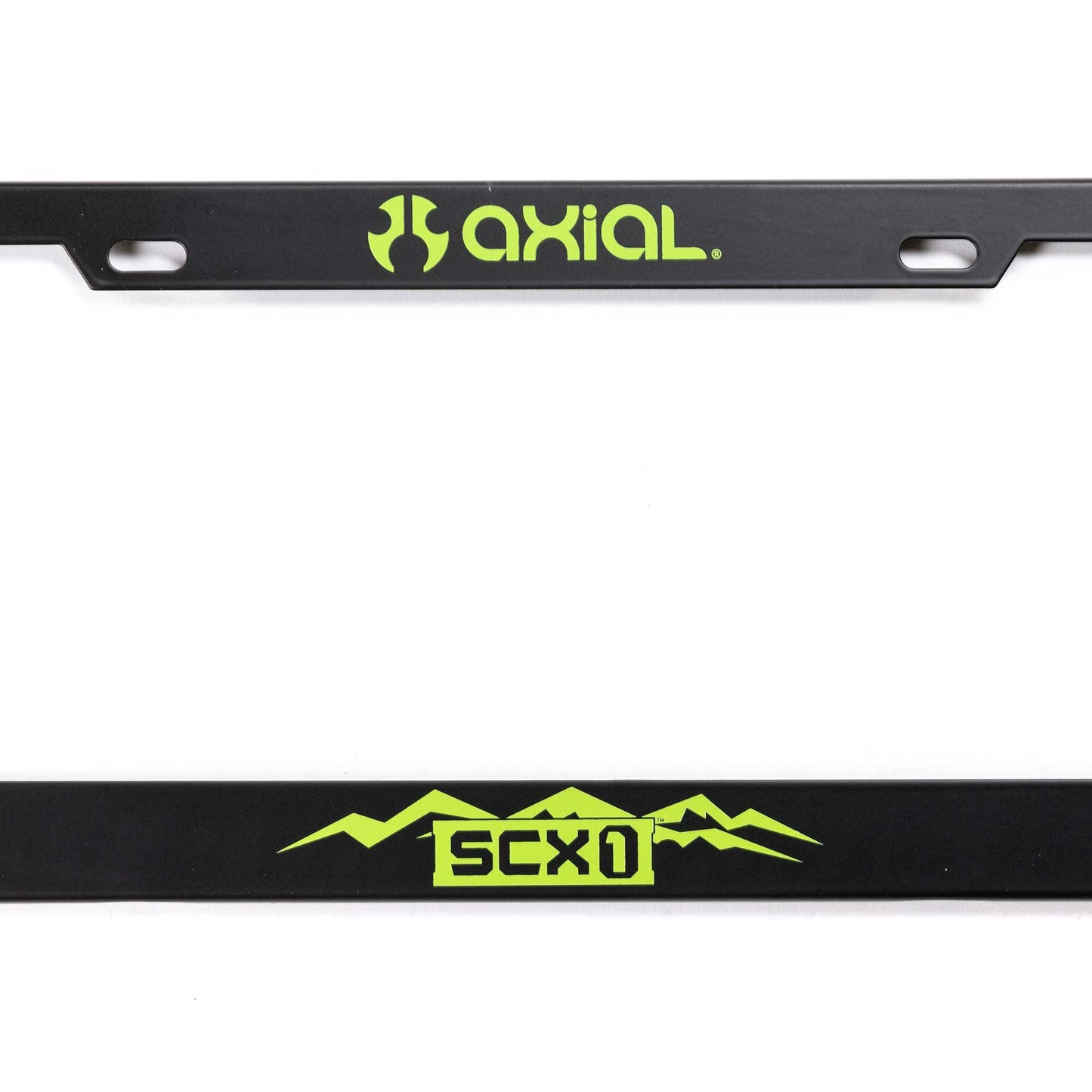 Axial SCX1 Steel License Plate Frame Green (AXI-2321)