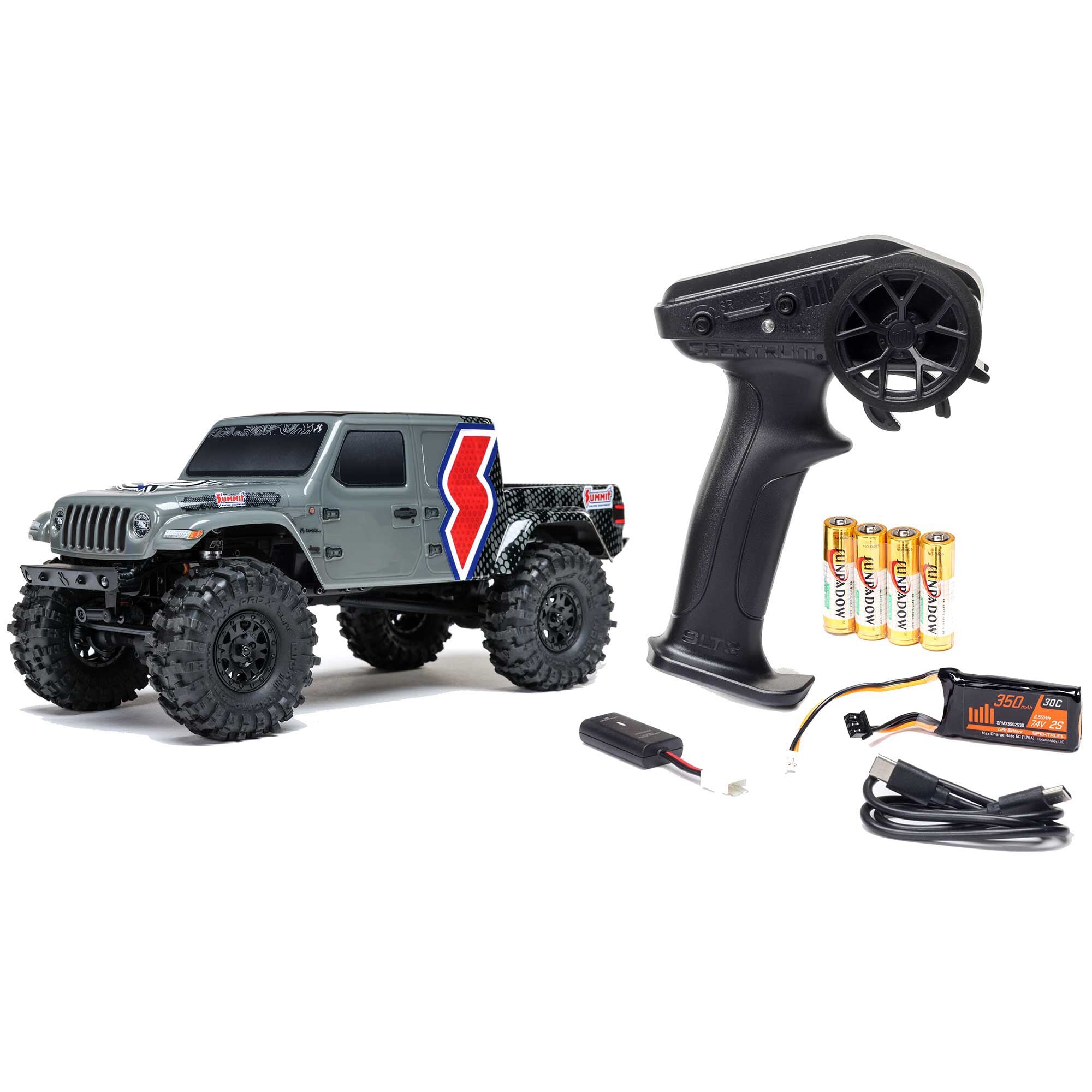 1/24アキシャル scx24ジープグラディエーター完成品セット 1/24 SCX24 Jeep Gladiator Ready to Run with Battery and Charger