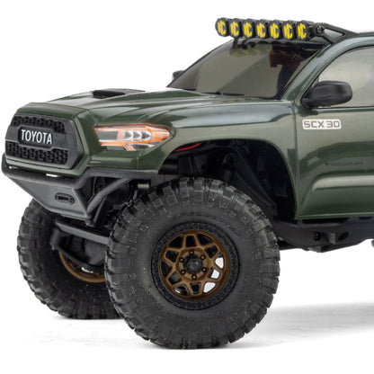 1/30 SCX30 Toyota Tacoma Ready to Run with Battery and Charger (Green) (AXI-3289T1)_8
