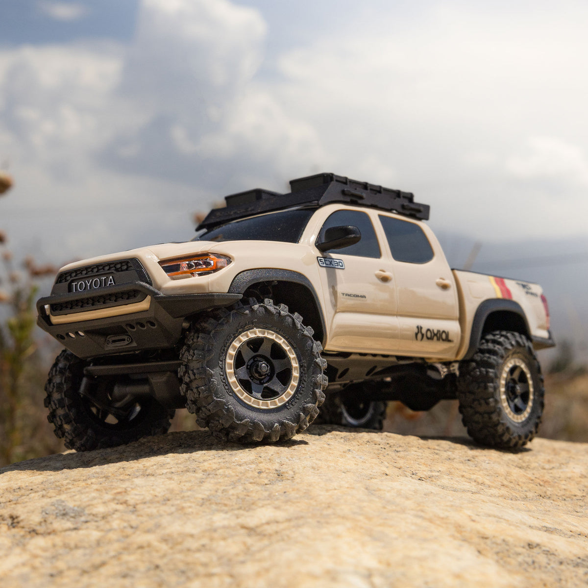 1/30 SCX30 Toyota Tacoma Ready to Run with Battery and Charger (Tan) (AXI-3289T2)_9