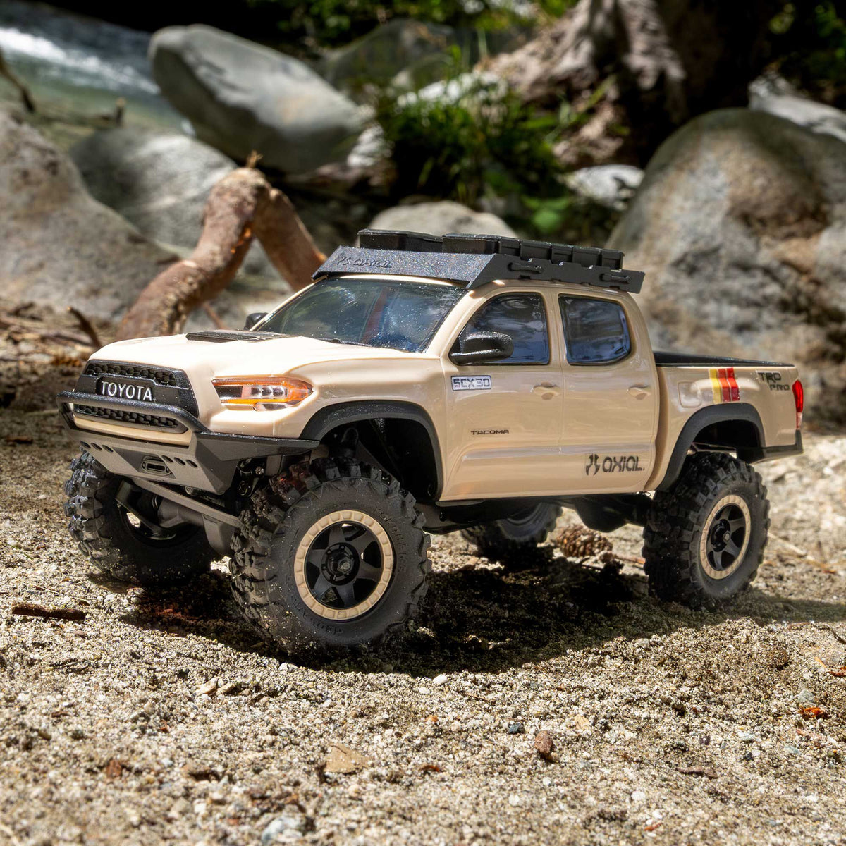1/30 SCX30 Toyota Tacoma Ready to Run with Battery and Charger (Tan) (AXI-3289T2)_2