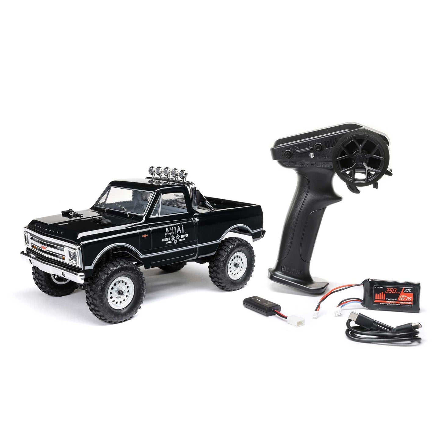 1/24 SCX24 1967 Chevrolet C10 Ready to Run with Battery and Charger (Black) (AXI00001V2T4)_8