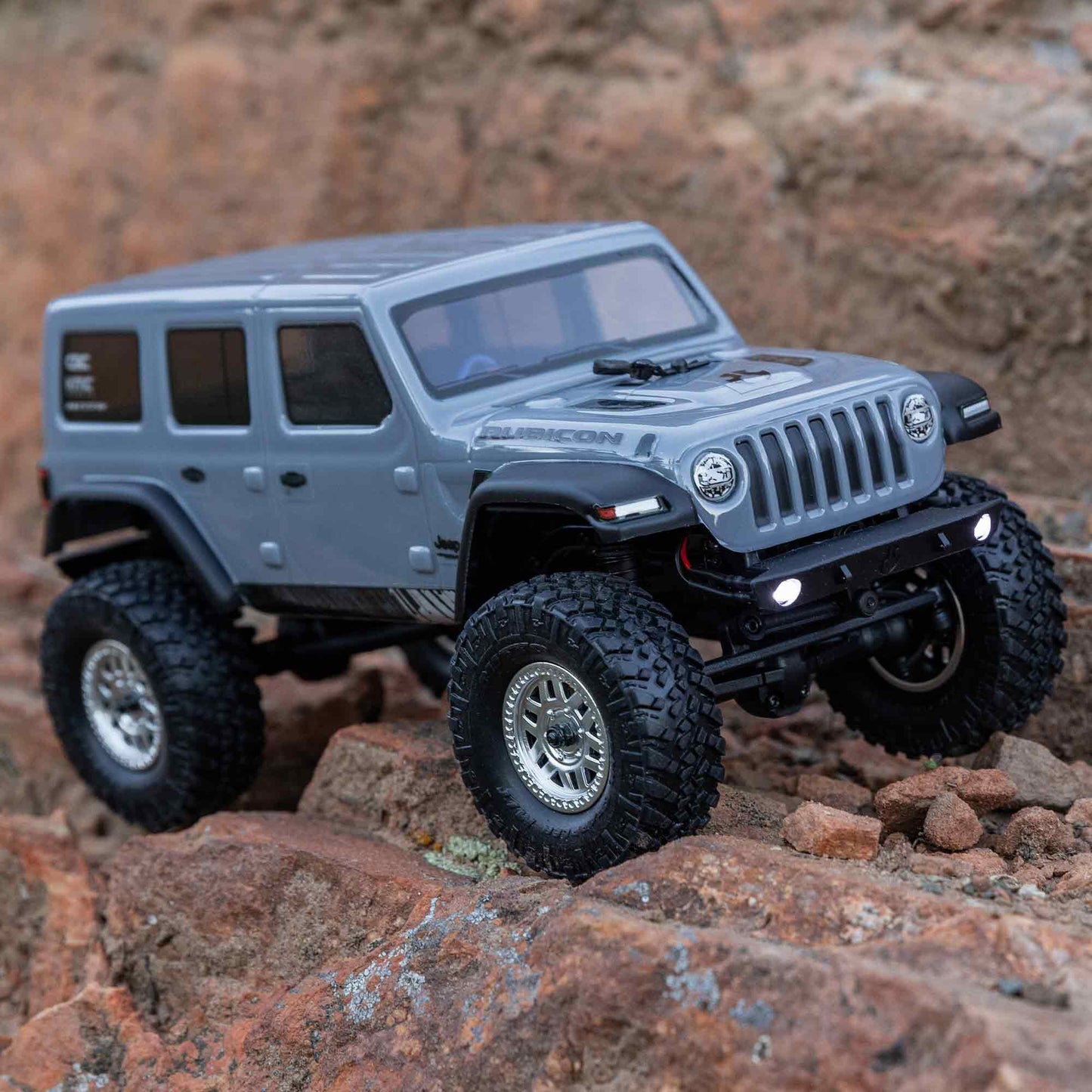 1/24 SCX24 Jeep JLU Wrangler Ready to Run (Gray) (AXI00002V3T3)