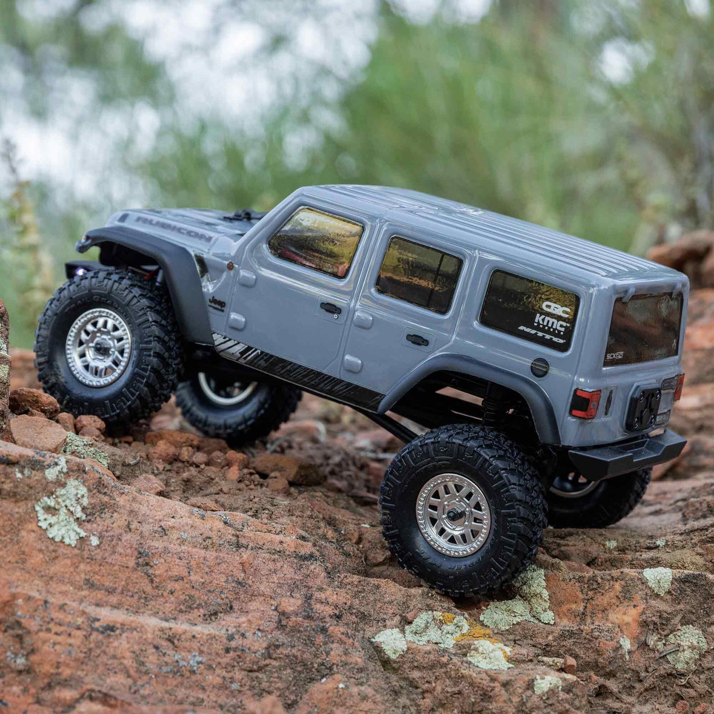 1/24 SCX24 Jeep JLU Wrangler Ready to Run with Battery and Charger (Gray) (AXI00002V3T3)_2