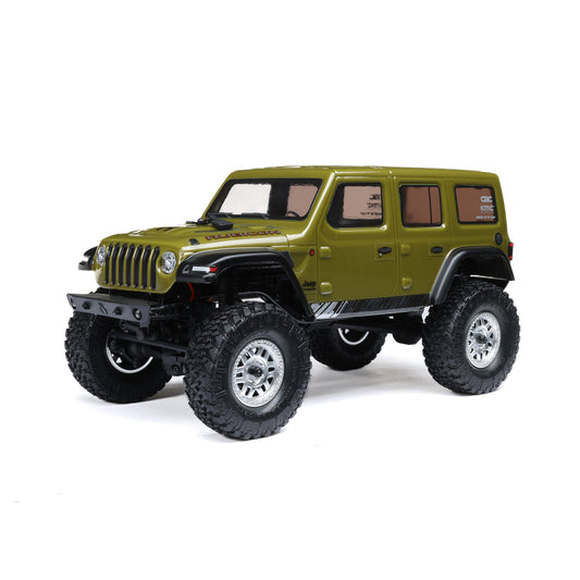 1/24 SCX24 Jeep JLU Wrangler Ready to Run (Green) (AXI00002V3T4)