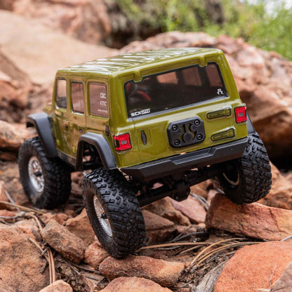 1/24 SCX24 Jeep JLU Wrangler Ready to Run with Battery and Charger (Green) (AXI00002V3T4)_5
