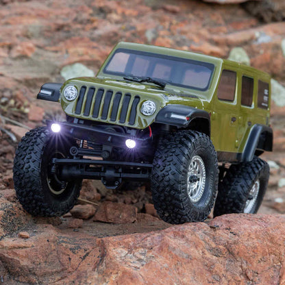 1/24 SCX24 Jeep JLU Wrangler Ready to Run with Battery and Charger (Green) (AXI00002V3T4)_3