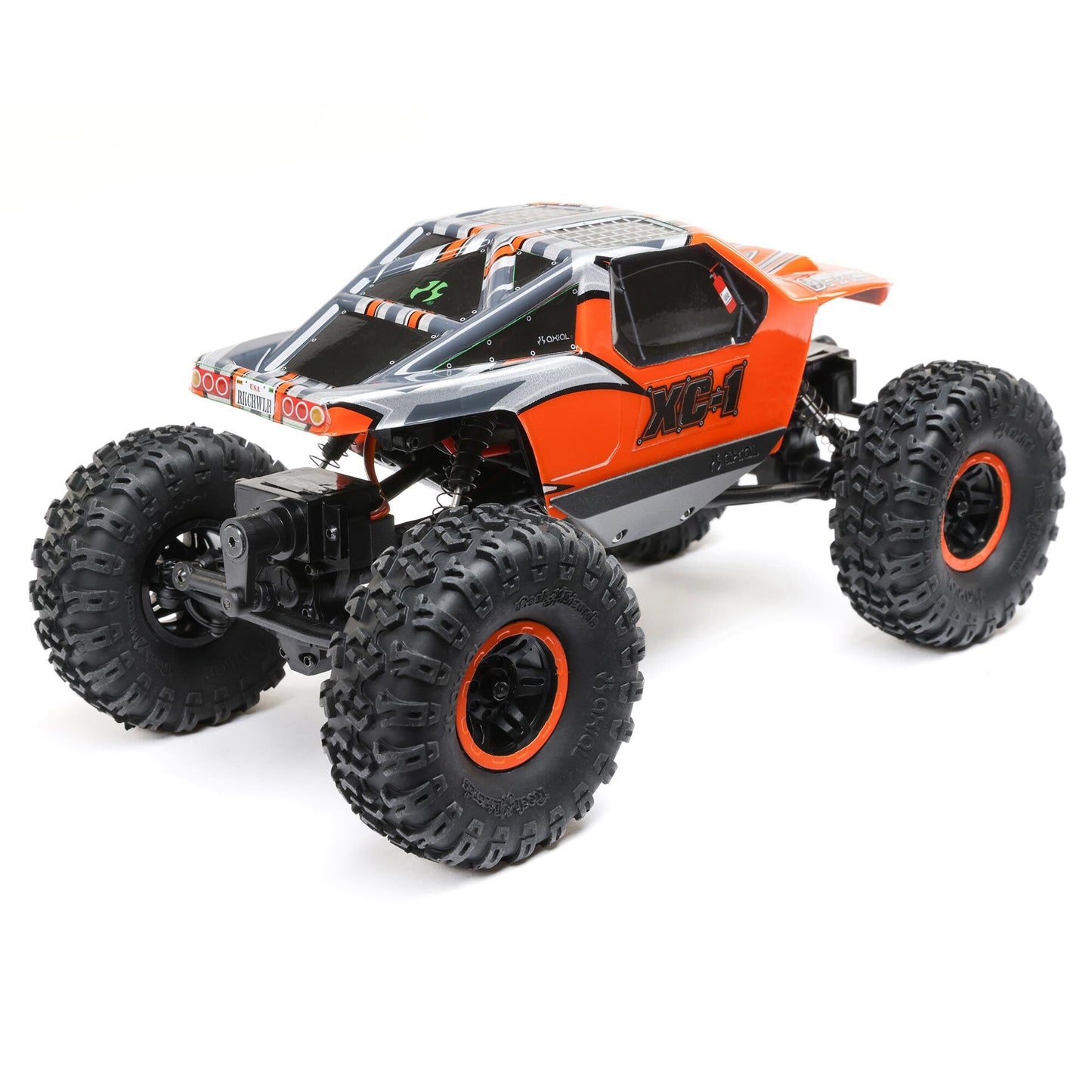 1/24 AX24 XC-1 4-Wheel Steer Rock Crawler Ready to Run with Battery and Charger (Orange) (AXI00003T2)