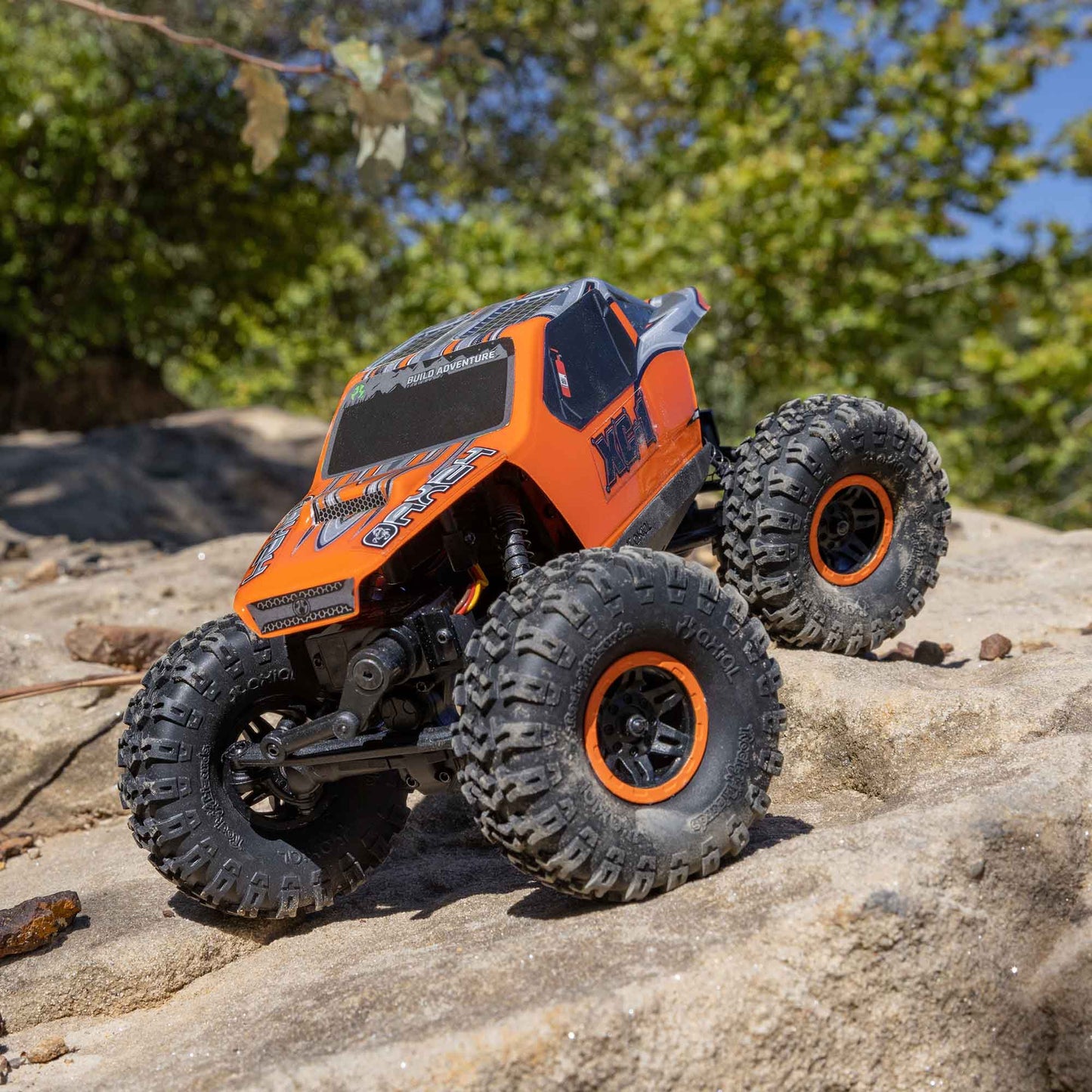 1/24 AX24 XC-1 4-Wheel Steer Rock Crawler Ready to Run with Battery and Charger (Orange) (AXI00003T2)