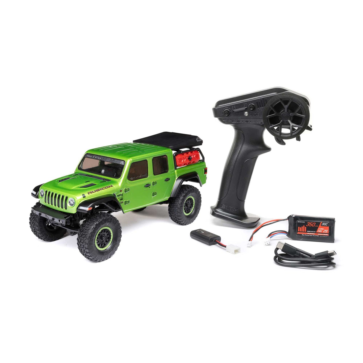 1/24 SCX24 Jeep Gladiator Ready to Run with Battery and Charger (Green) (AXI00005V2T3)_8