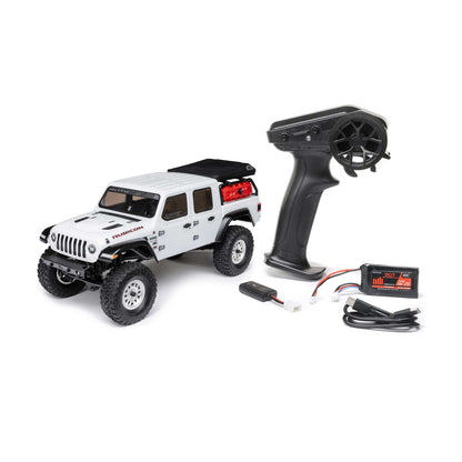 1/24 SCX24 Jeep Gladiator Ready to Run with Battery and Charger (White) (AXI00005V2T4)_12