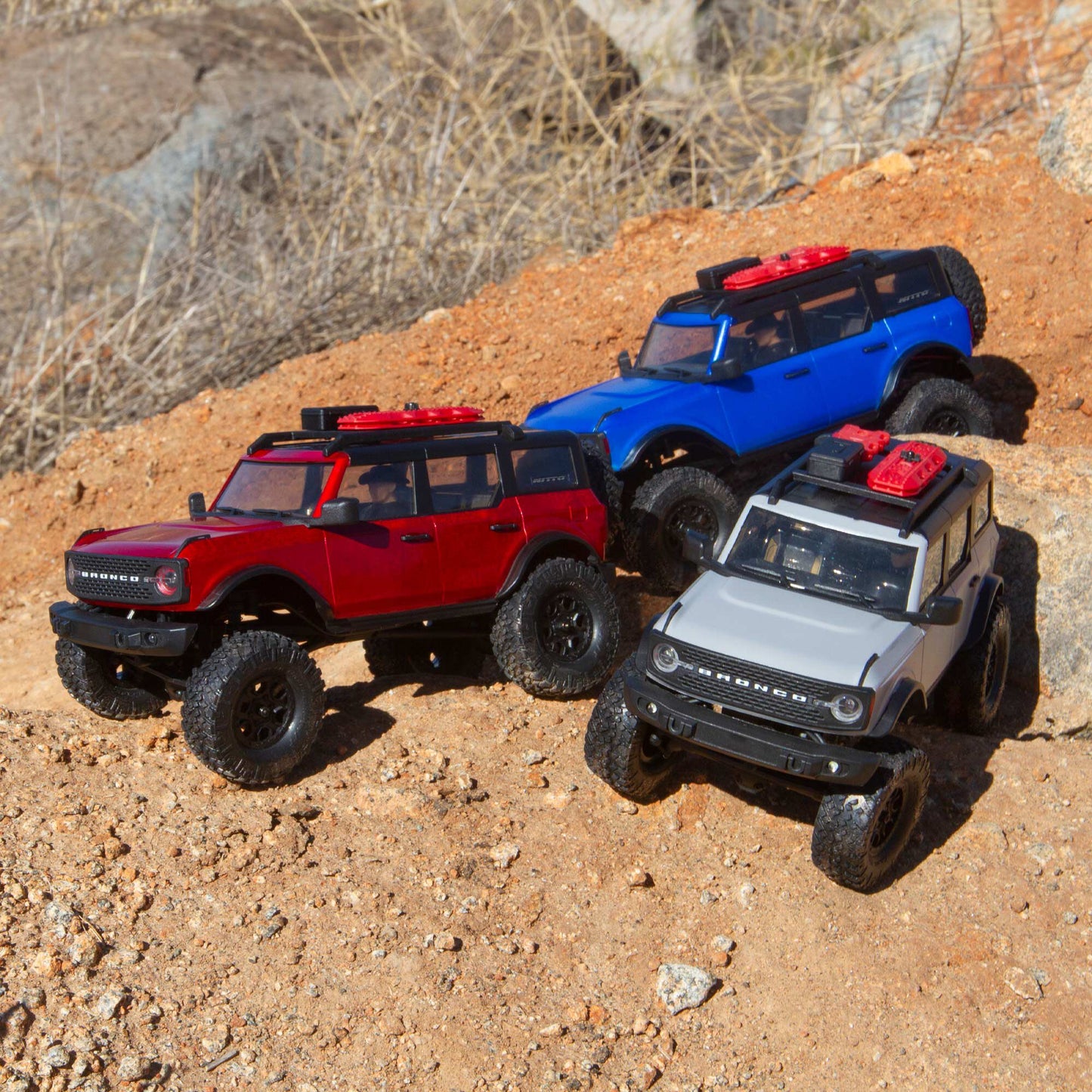 1/24 SCX24 2021 Ford Bronco Ready to Run (Red) (AXI00006T1)