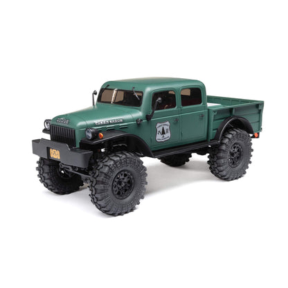 1/24 SCX24 1940's Dodge Power Wagon Ready to Run with Battery and Charger (Green) (AXI00007T2)