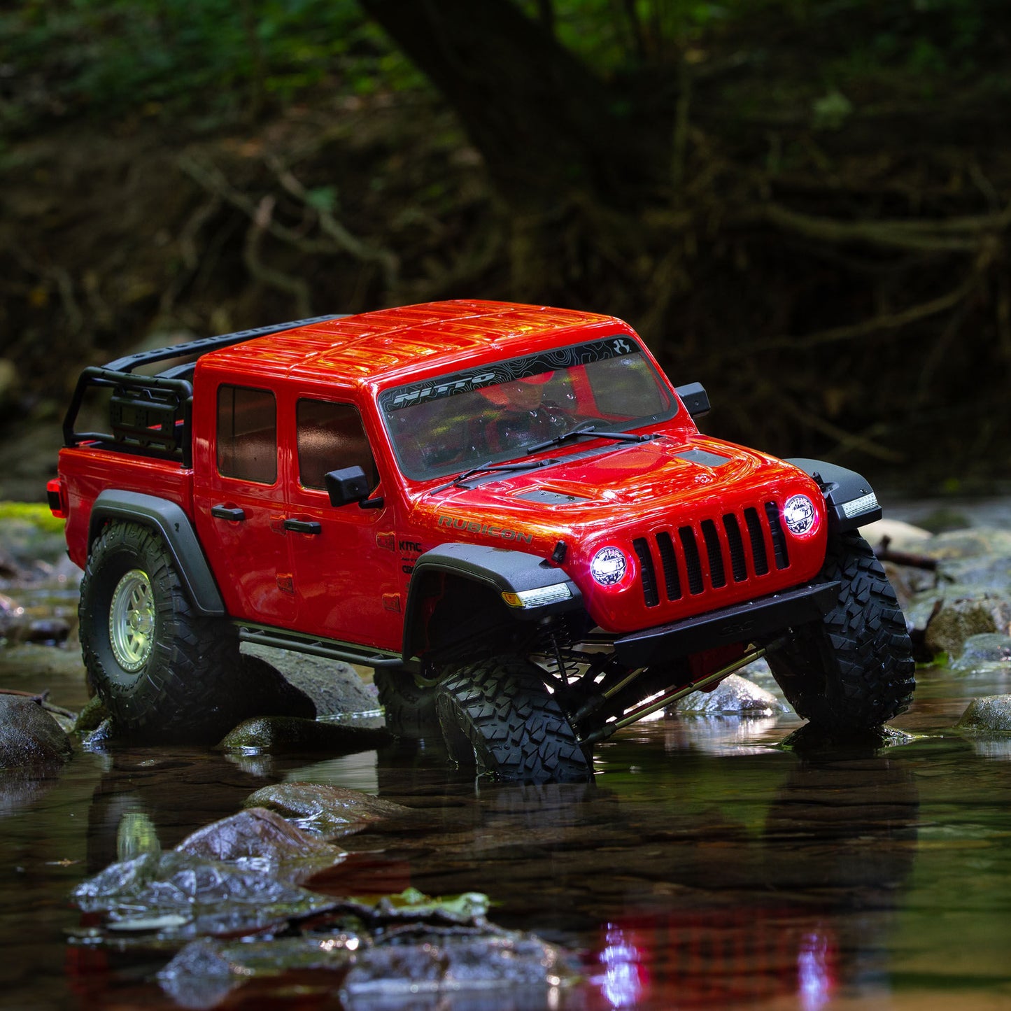 1/10 SCX10 III Jeep JT Gladiator Ready to Run (Red) (AXI03006BT2)