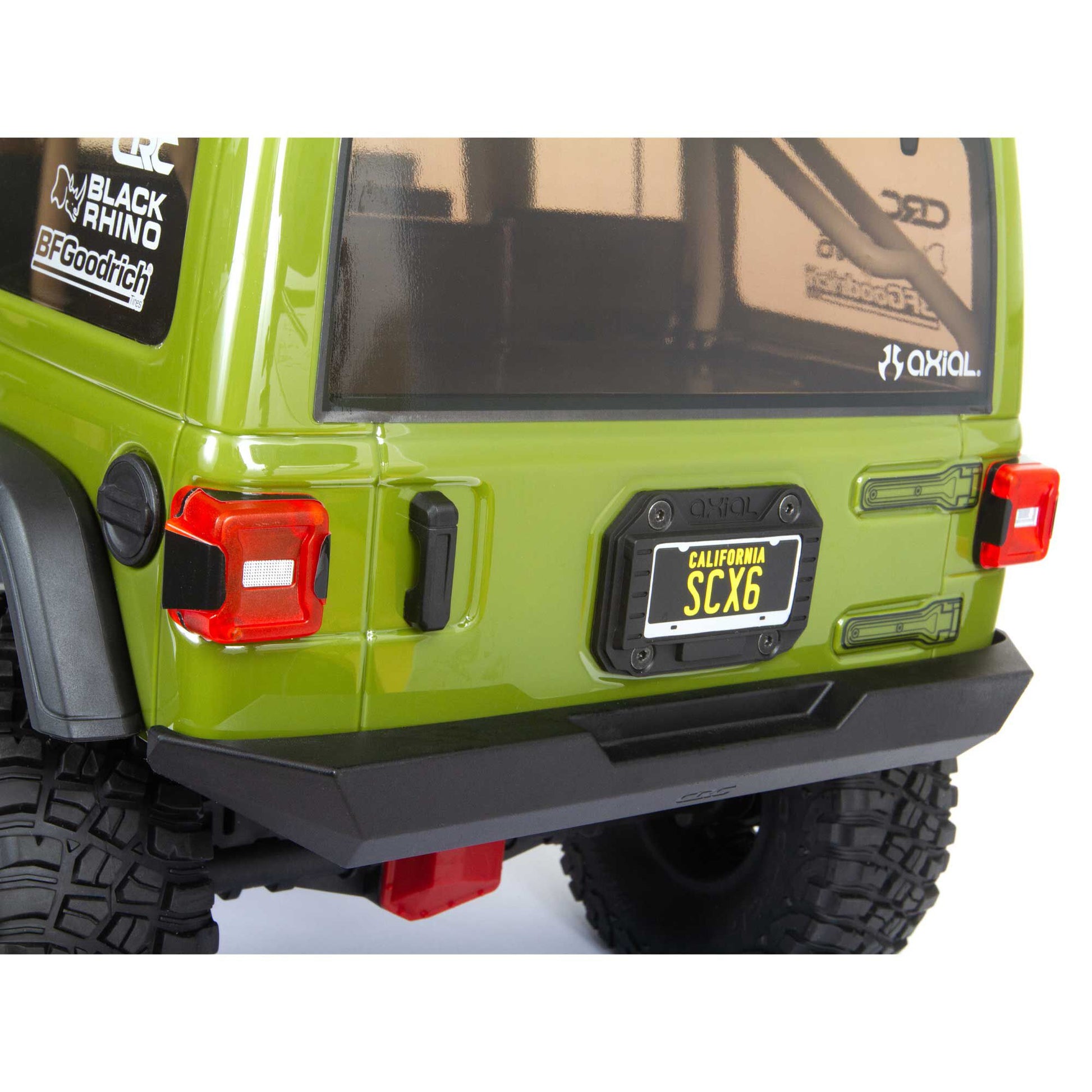1/6 SCX6 Jeep JLU Wrangler Ready to Run (Green) (AXI05000T1)_15