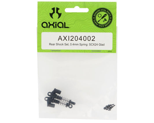 Rear Shock Set with 0.4mm Spring for SCX24 Jeep JT Gladiator (AXI204002)