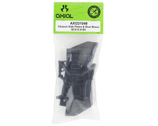 Chassis Side Plates and Rear Brace for SCX10 III Base Camp (AXI231049)