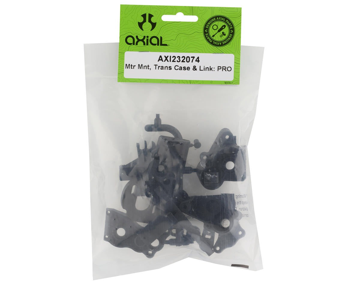 Motor Mount Transmission Case and Linkage for 1/10 SCX10 PRO (AXI232074)
