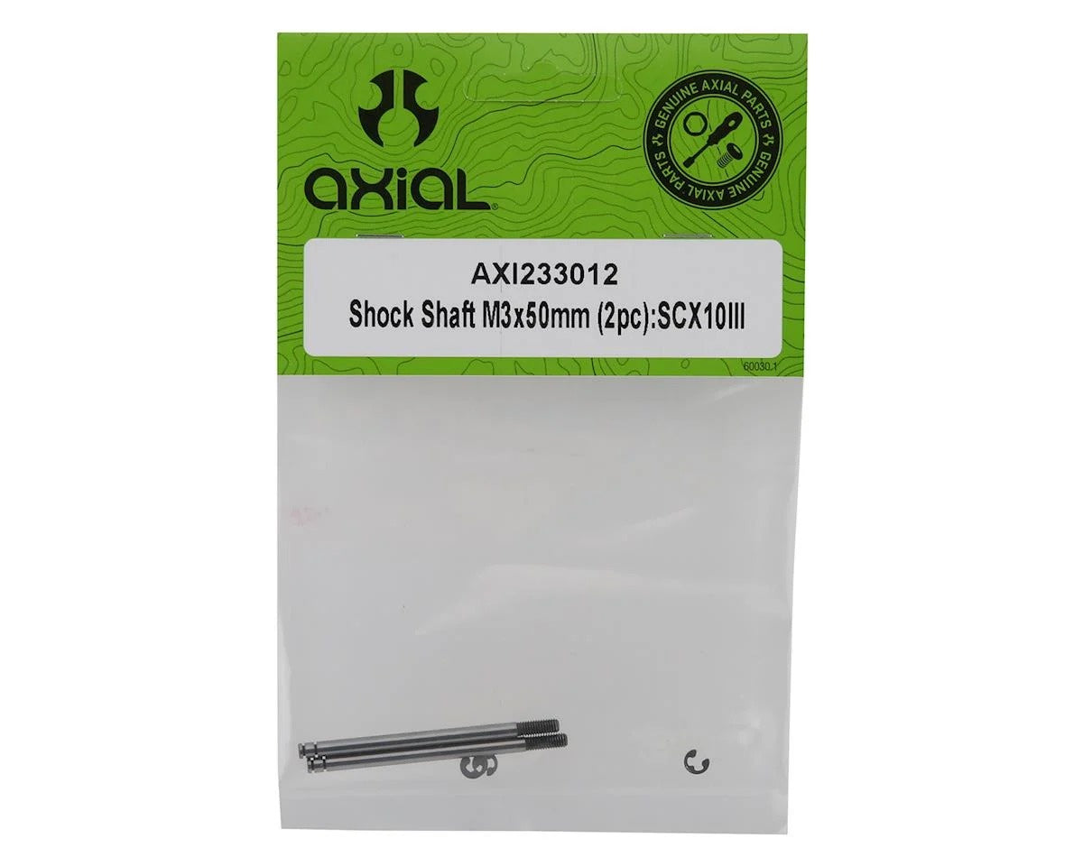 M3x50mm Shock Shaft for SCX10 III (Pack of 2) (AXI233012)