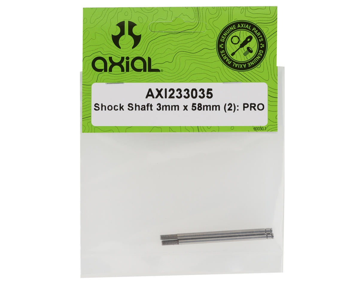 3mm x 58mm Shock Shaft for 1/10 SCX10 PRO (2 Pack) (AXI233035)