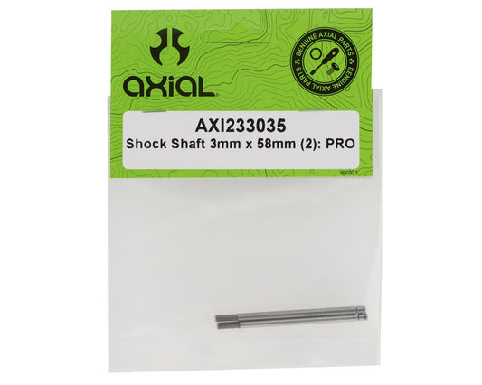 3mm x 58mm Shock Shaft for 1/10 SCX10 PRO (2 Pack) (AXI233035)