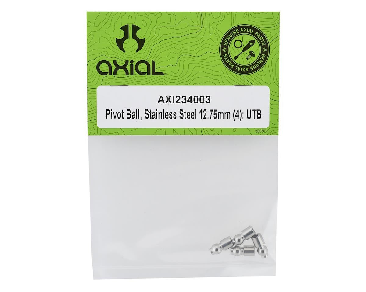 Stainless Steel 12.75mm Pivot Ball for Capra 1.9 UTB and SCX10III Base Camp (AXI234003)