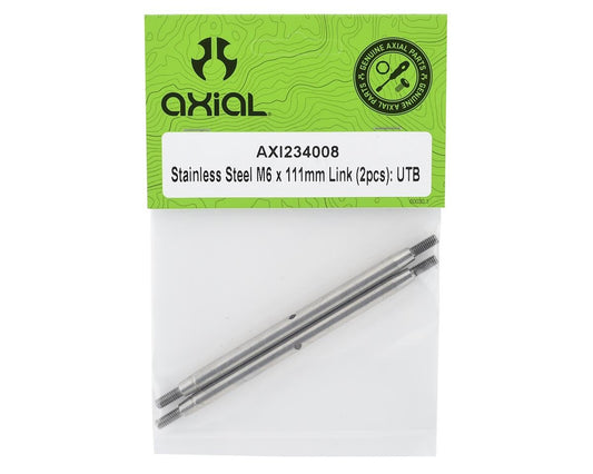 Stainless Steel M6 x 111mm Links for Capra 1.9 UTB (Set of 2) (AXI234008)