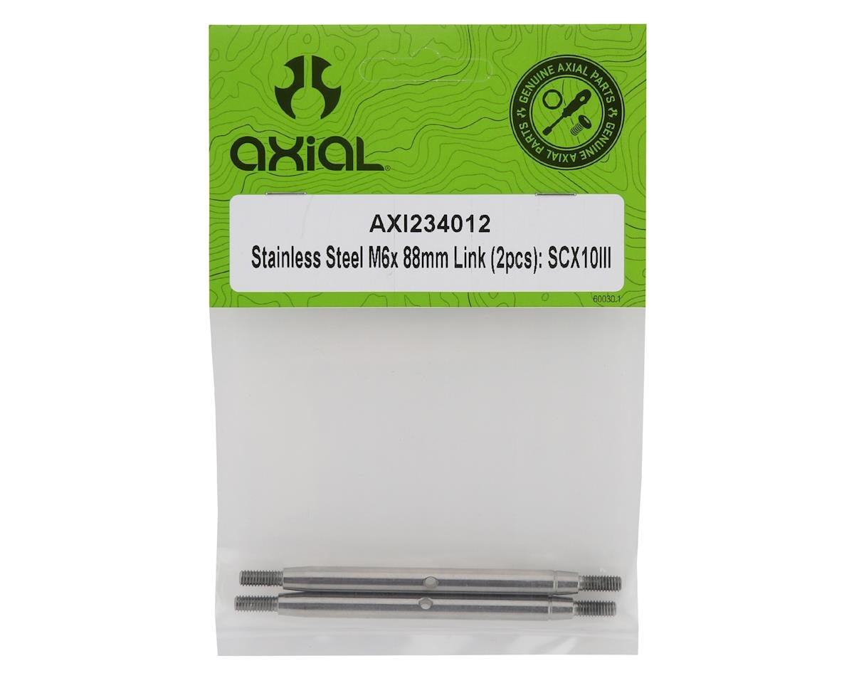 Stainless Steel M6x 88mm Link for SCX10 III (2-Pack) (AXI234012)