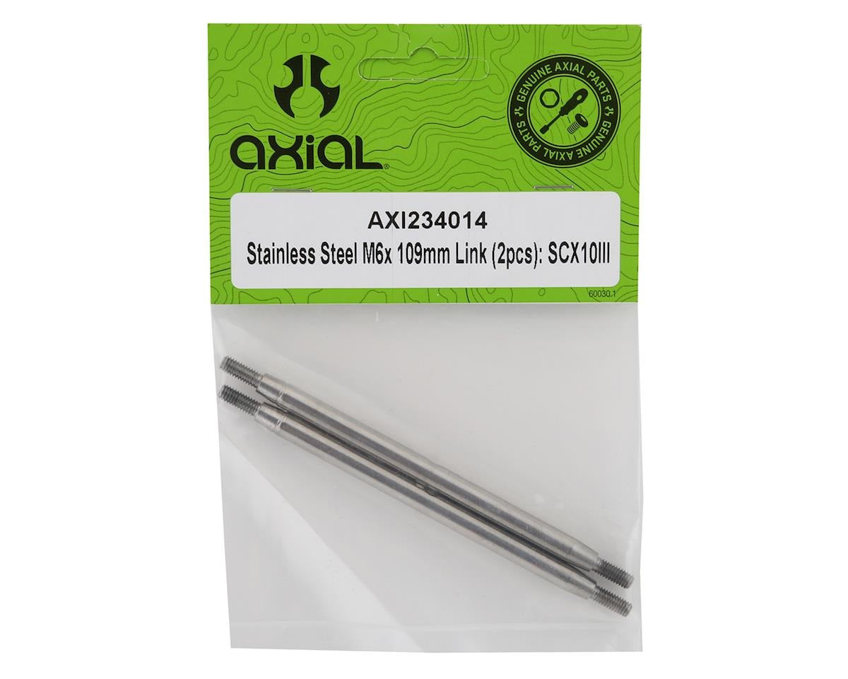Stainless Steel M6x 109mm Links for SCX10 III (2 Pack) (AXI234014)