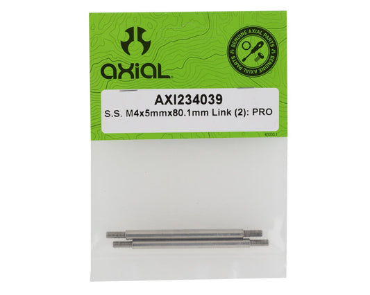 Stainless Steel M4 x 5mm x 80.1mm Link for 1/10 SCX10 PRO (AXI234039)
