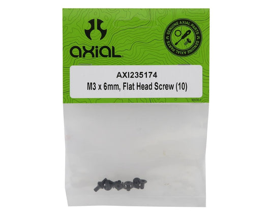 M3 x 6mm Flat Head Screws Pack of 10 (AXI235174)