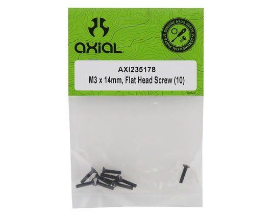 M3 x 14mm Flat Head Screw Set of 10 (AXI235178)