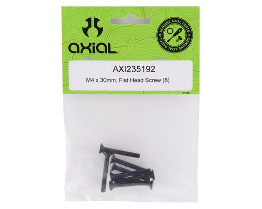 M4 x 30mm Flat Head Screws Pack of 8 (AXI235192)