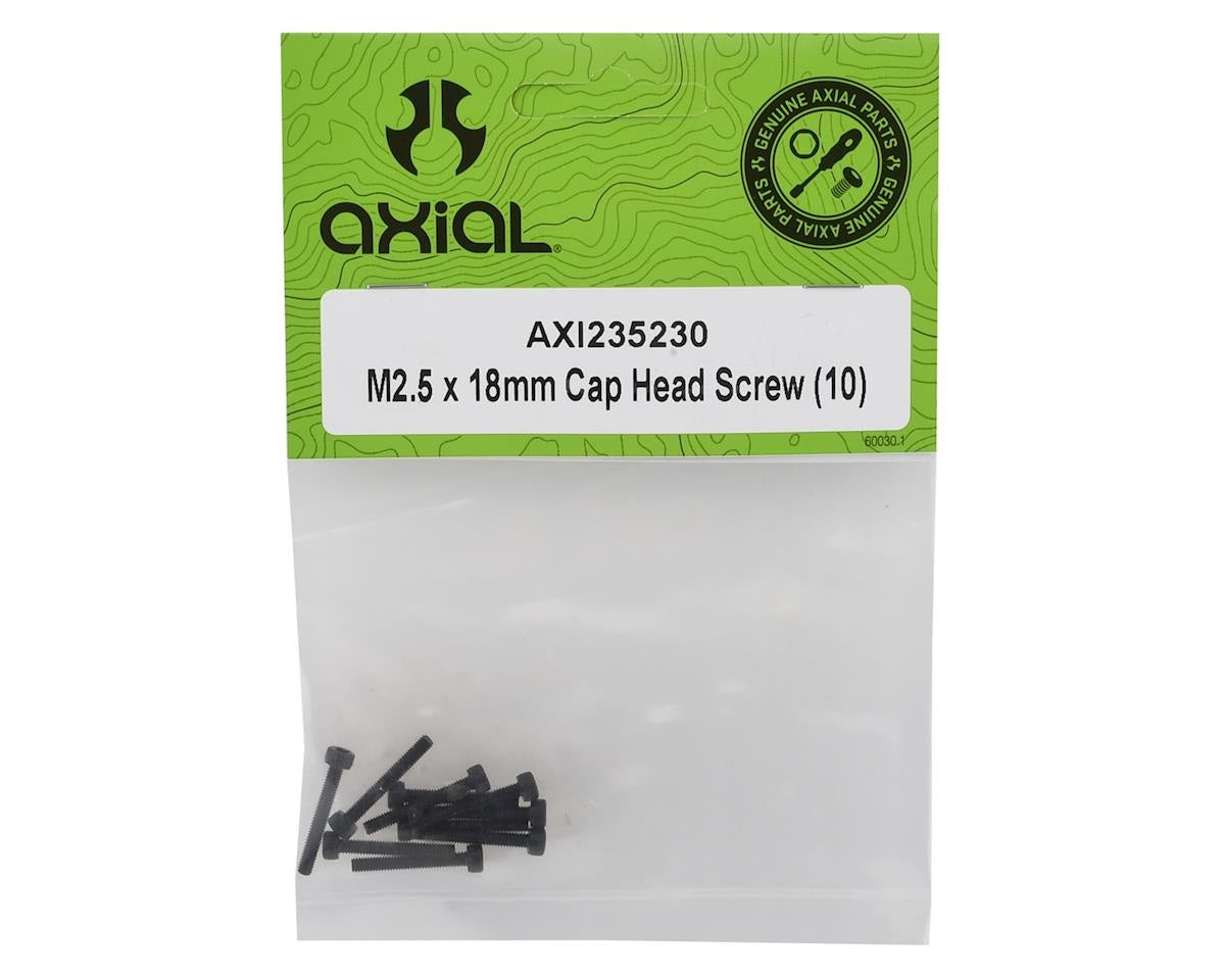 M2.5 x 18mm Cap Head Screws (10 Pack) (AXI235230)