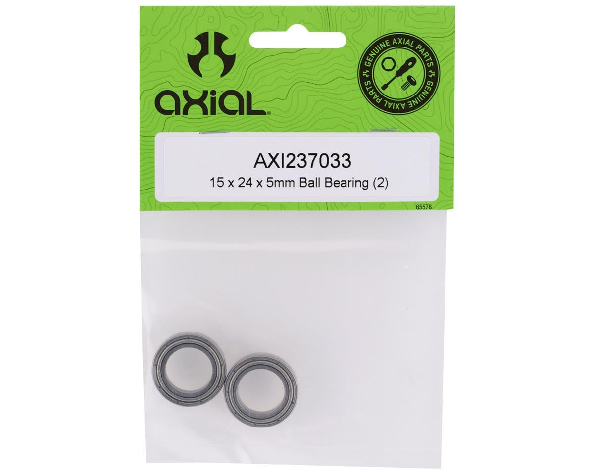 15 x 24 x 5mm Ball Bearings (Pack of 2) (AXI237033)