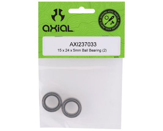 15 x 24 x 5mm Ball Bearings (Pack of 2) (AXI237033)