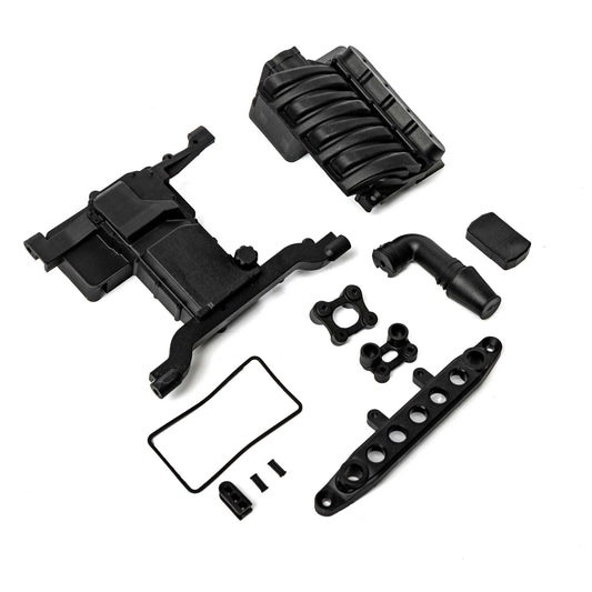 Front Servo Mount and Engine Cover with Seals for SCX6 (AXI251005)