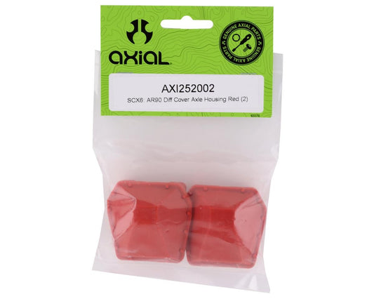 SCX6 AR90 Diff Cover Axle Housing Red (2) (AXI252002)