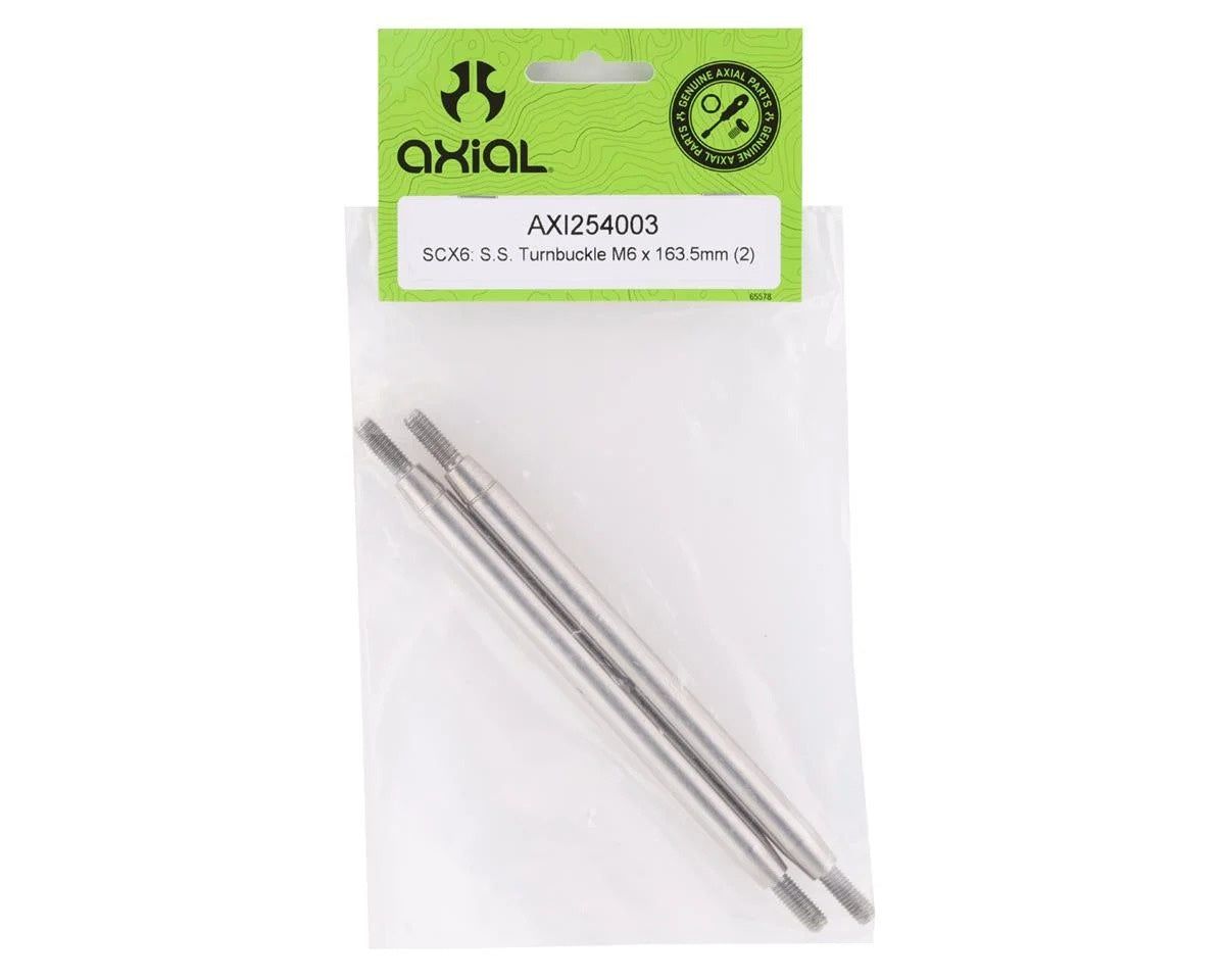 SCX6 Stainless Steel Turnbuckle 163.5mm (2 Pack) (AXI254003)