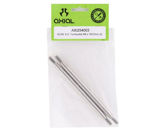 SCX6 Stainless Steel Turnbuckle 163.5mm (2 Pack) (AXI254003)